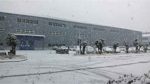 八千代工場雪景色