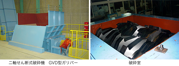 二軸せん断式破砕機 ガリバーGVD